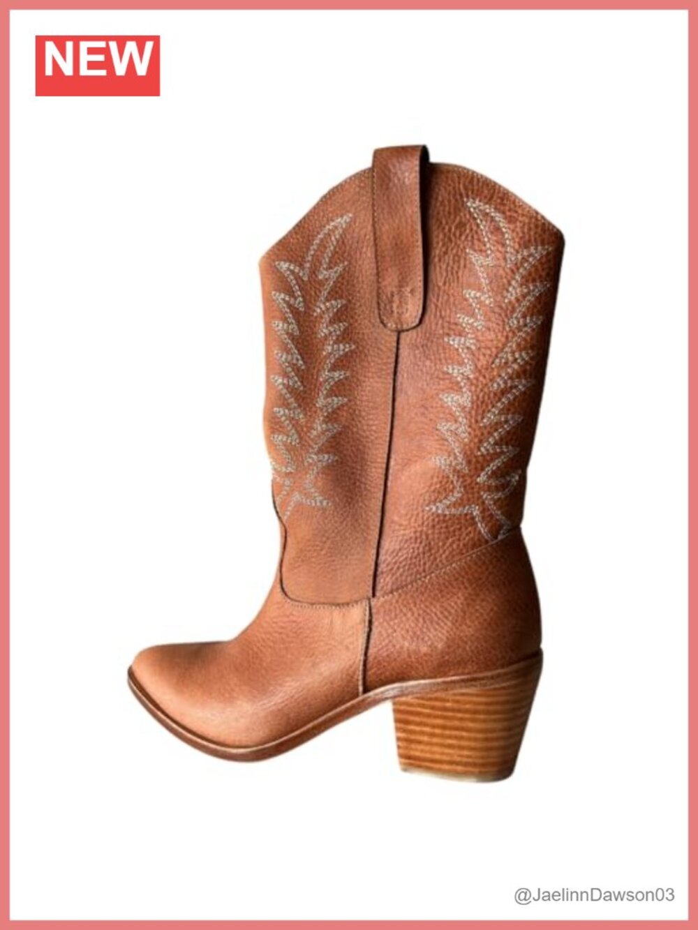 Genuine Leather Western Cowboy Boots Handmade in Argentina Side Zipper